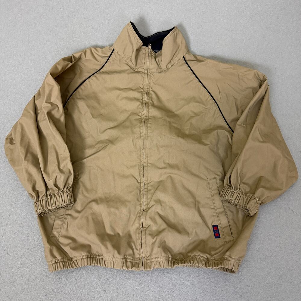 Twenty X Outerwear Jacket Mens M Beige Full Zip Lightweight Windbreaker